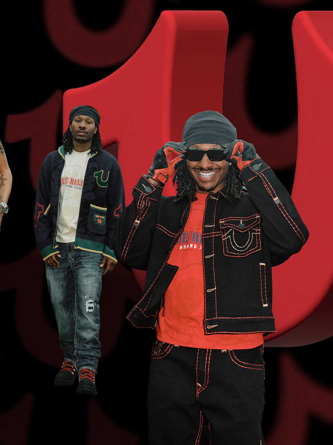 Lookbook slide showing models wearing ICONS 2025 collection