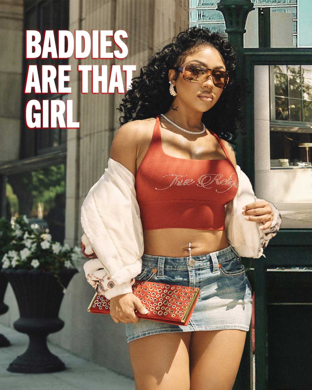 Lookbook slide showing models wearing ICONS 2025 collection