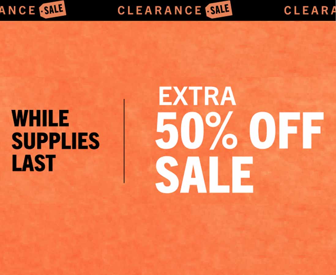 EXTRA 50% OFF SALE
