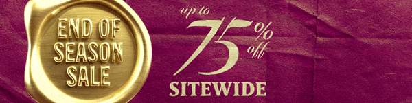 Up to 75% off markdowns.
